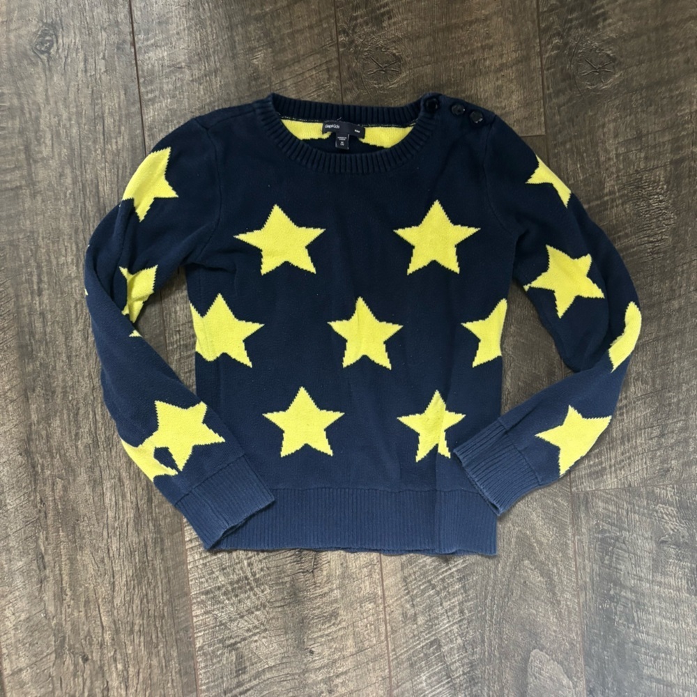 GAP Kids Navy Sweater with Yellow Stars